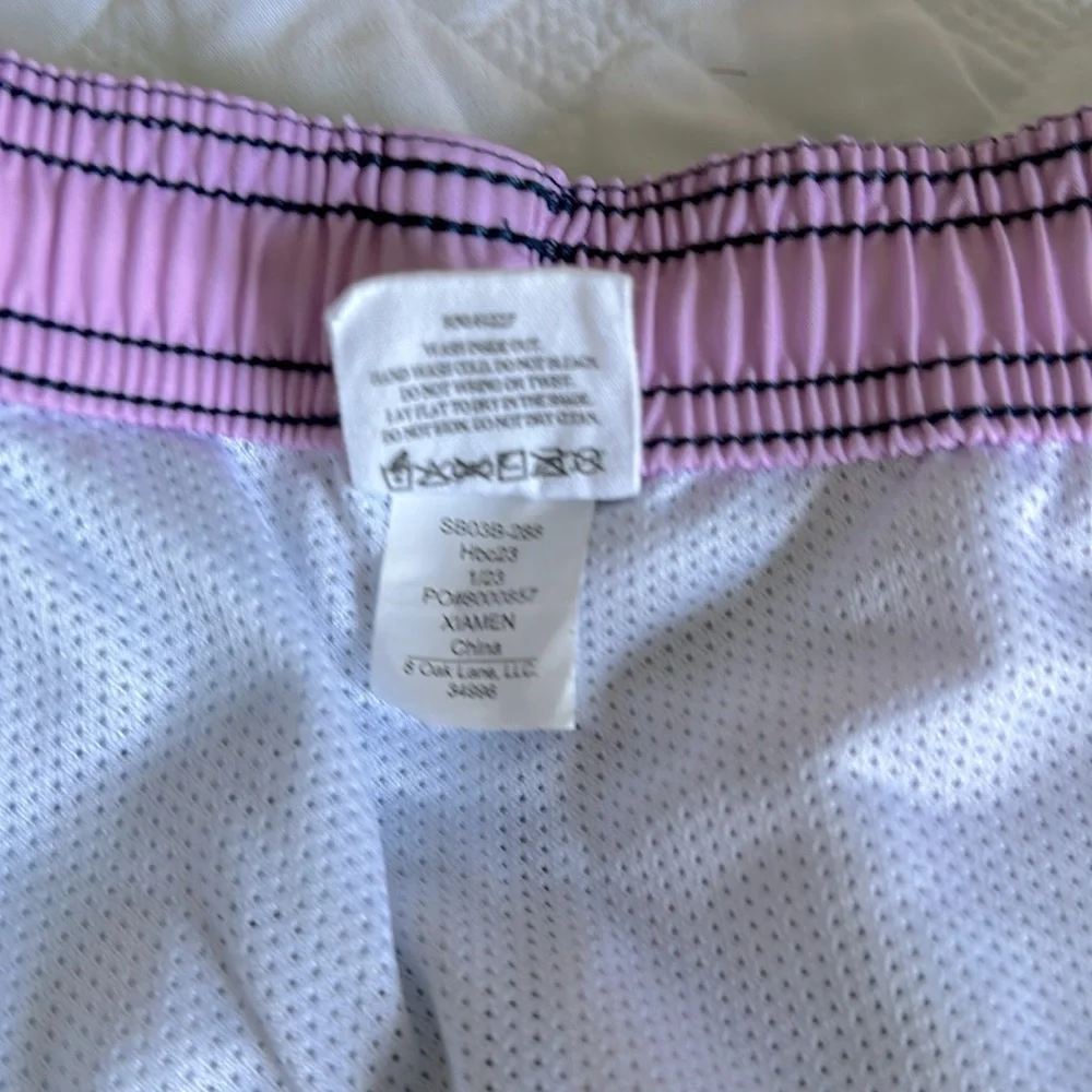 Shade Critters Palm Beach Boys Shark Swim Trunks - Blue / Lilac / Chartruese 8 - Picture 6 of 7